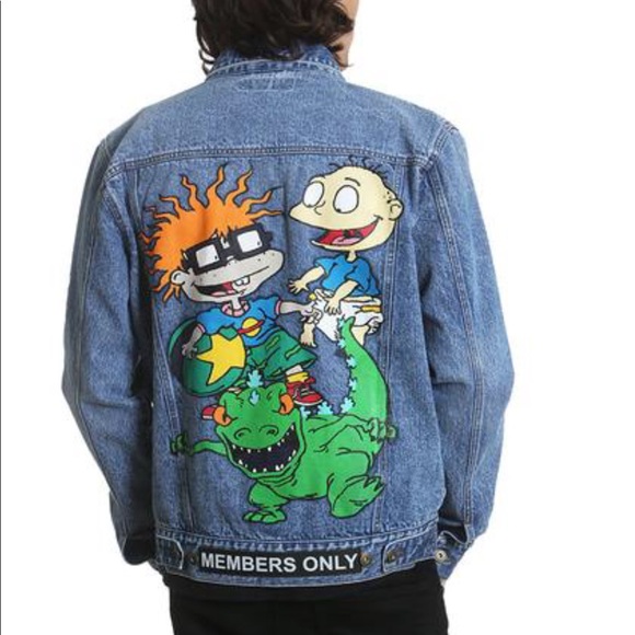 members only nickelodeon denim jacket